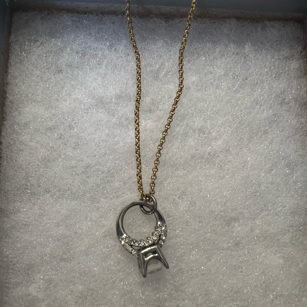 🎀Juicy Couture Engagement Ring Pendant Necklace